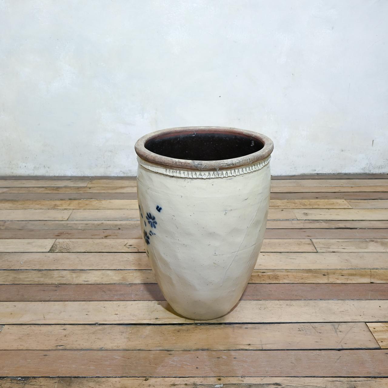 Large Ming Dynasty Cizhou Wear Ovoid Ceramic Planter - Vessel For Sale 6