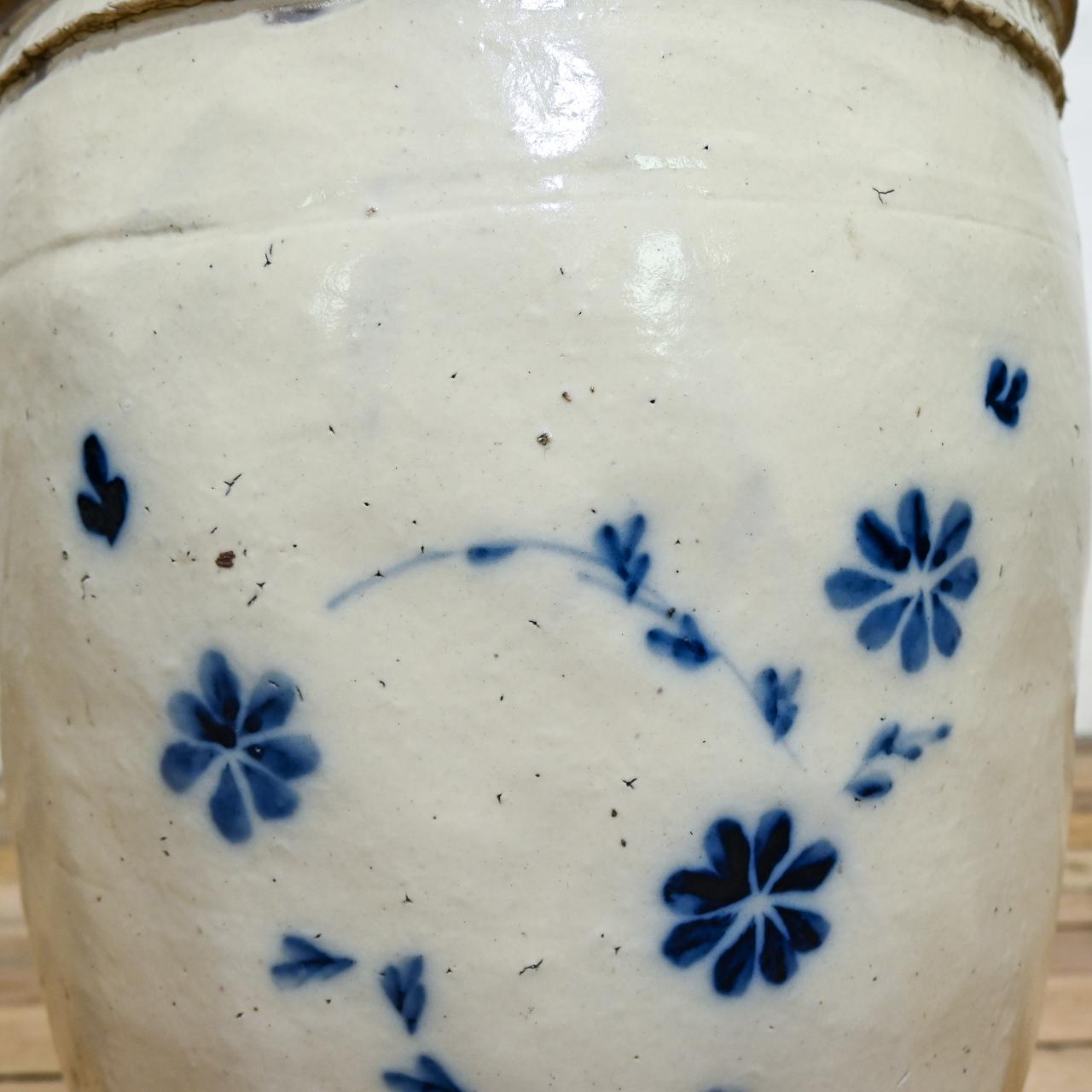 Large Ming Dynasty Cizhou Wear Ovoid Ceramic Planter - Vessel For Sale 2