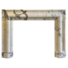 Large Bolection Fireplace Mantel in Breche Marble