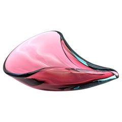 Un grand bolsommerso violetta-aquamarina de Flavio Poli pour Seguso, vers 1956