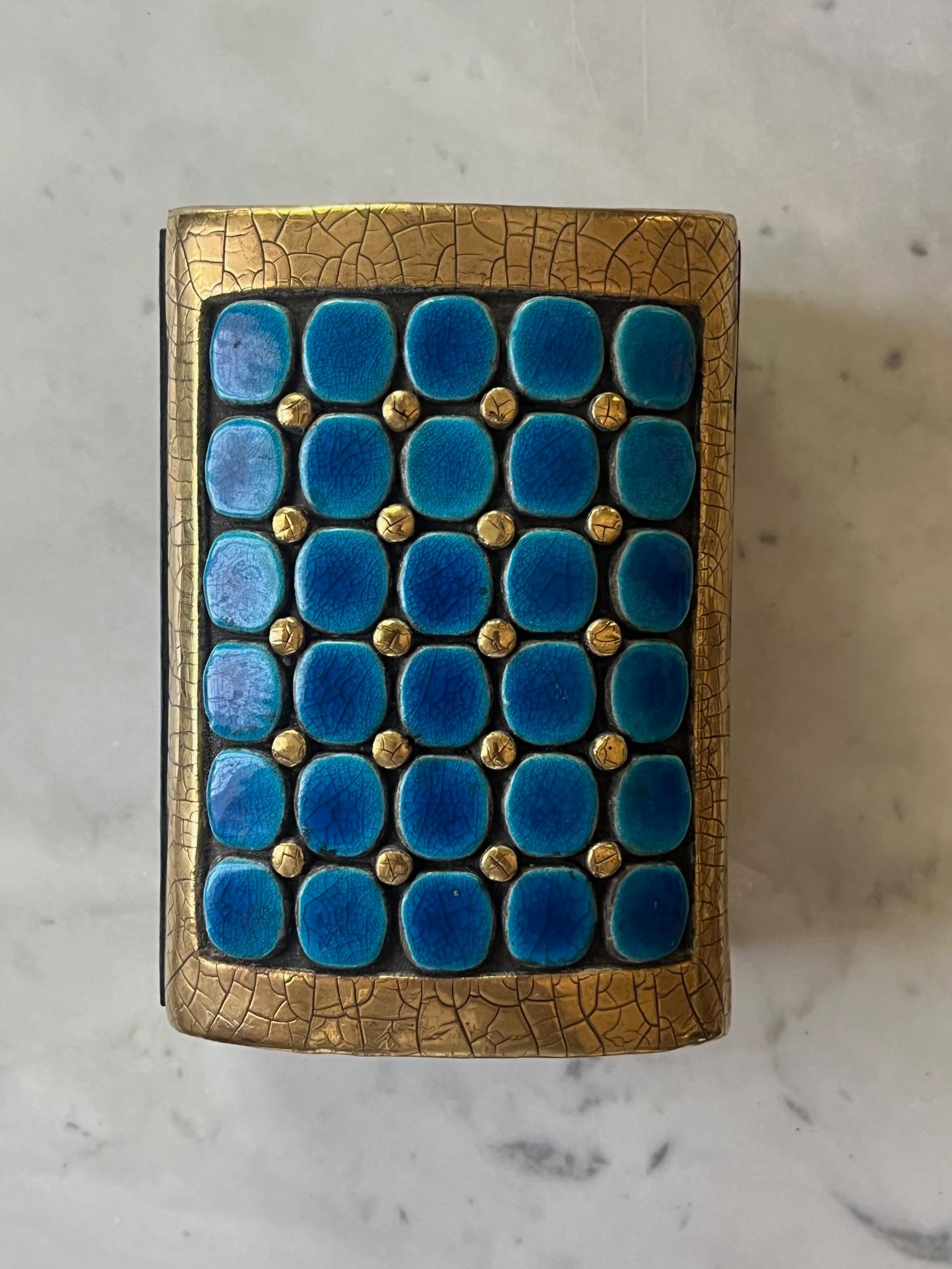 French a large box Mithé Espelt circa 1965 For Sale