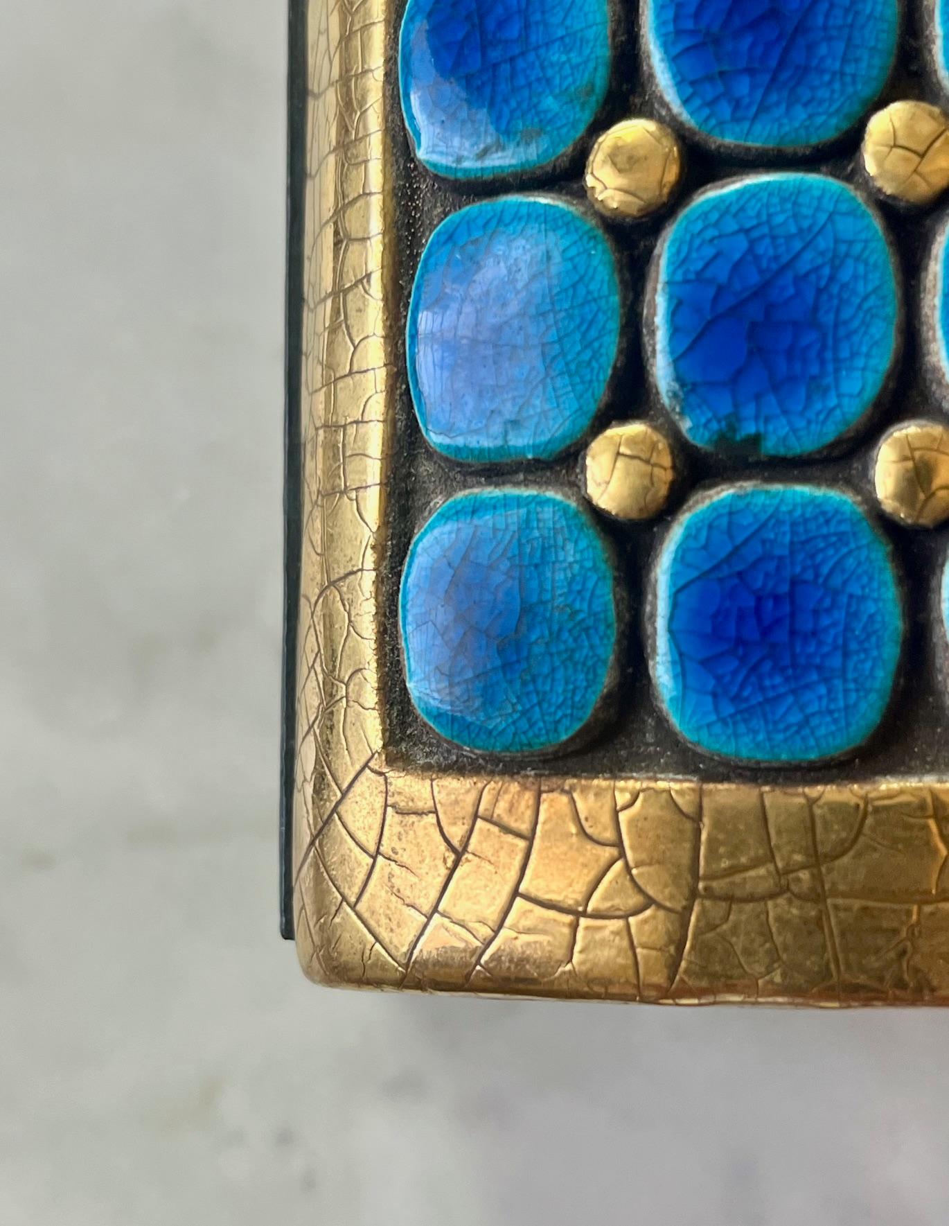 Ceramic a large box Mithé Espelt circa 1965 For Sale