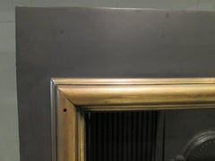 Large Brass and Cast Iron English Register Grate