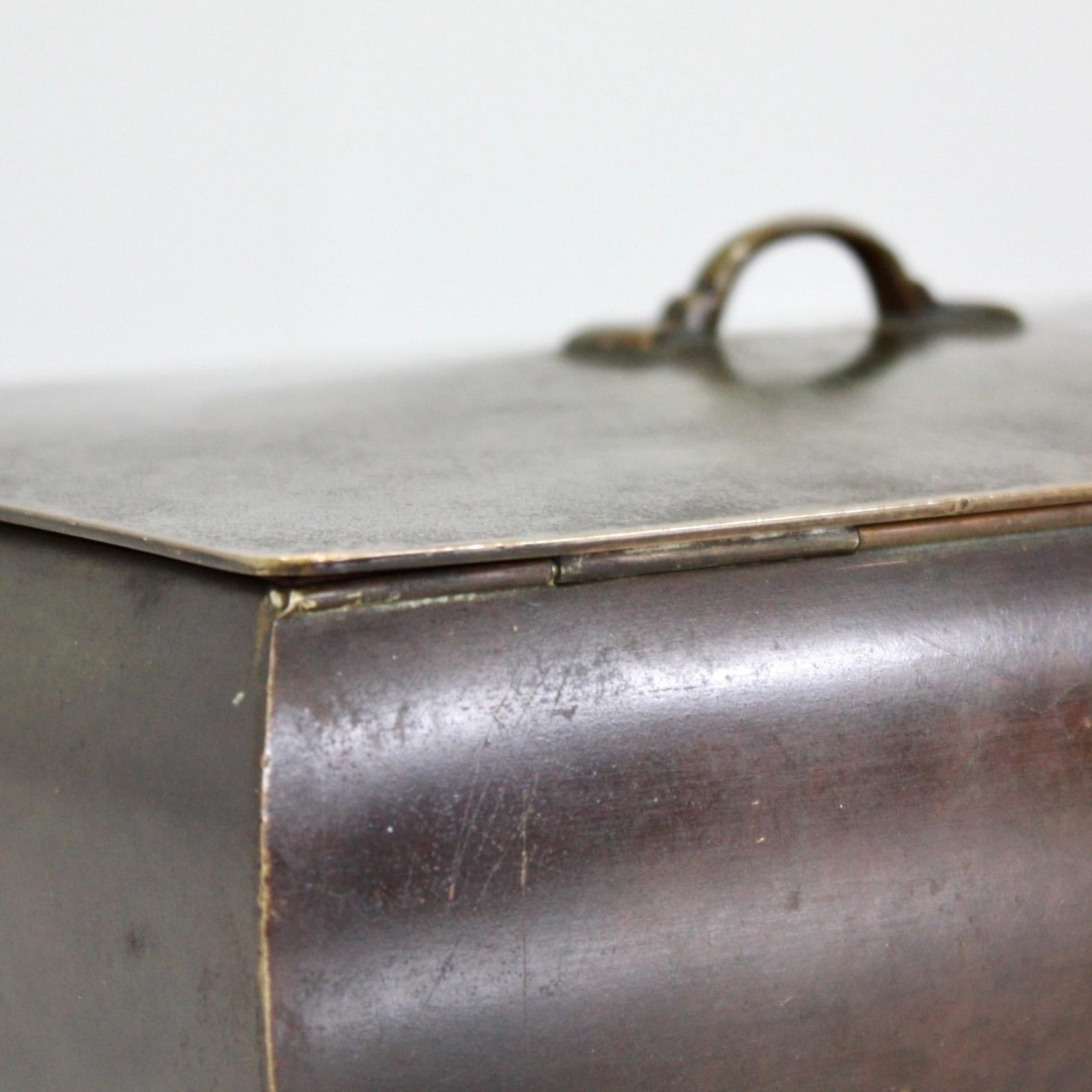 A large bronze Casket by Just Andersen, 1920s, Denmark For Sale 2