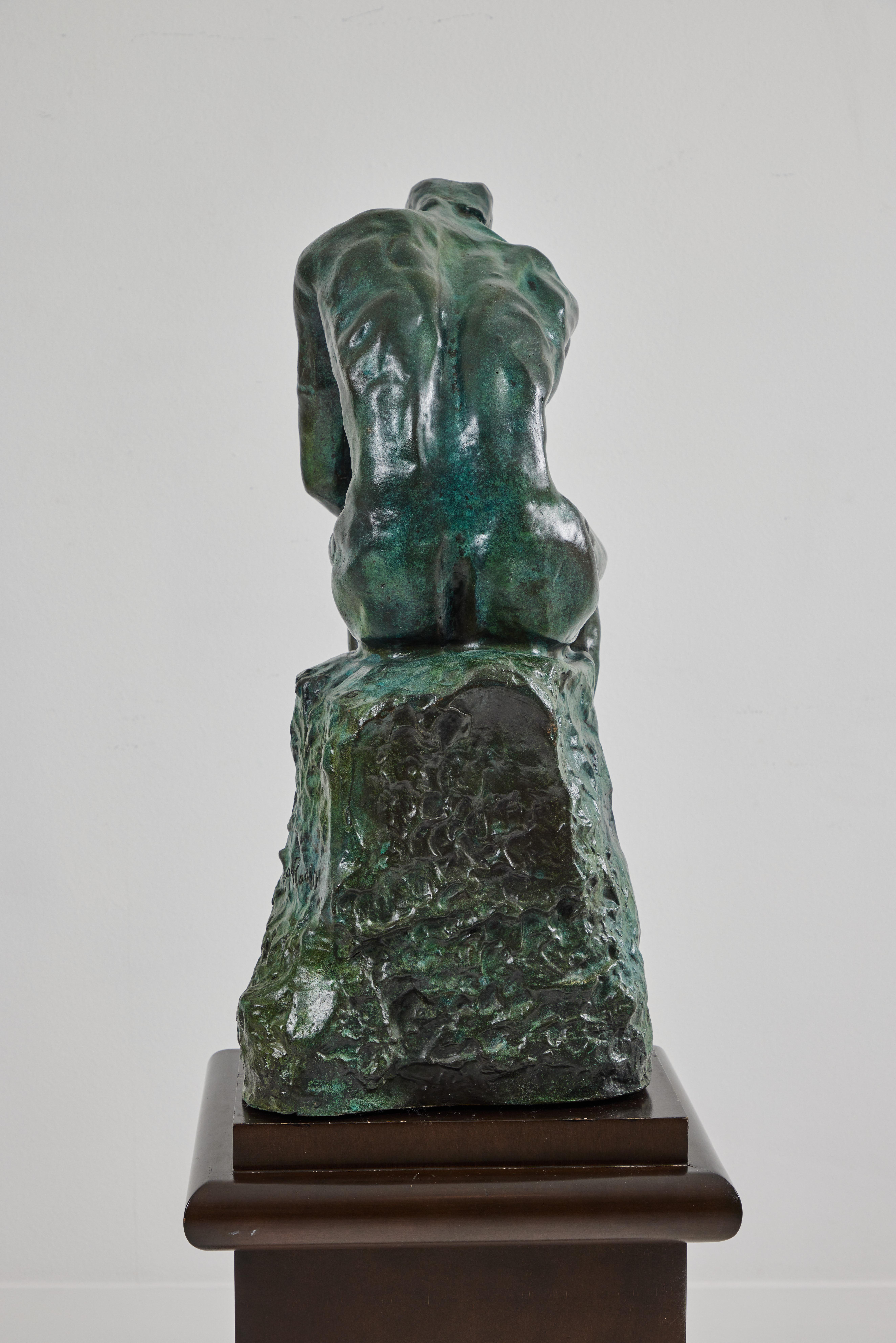 Romantique Grande fonte de bronze du Penseur « Le Penseur » d'Auguste Rodin