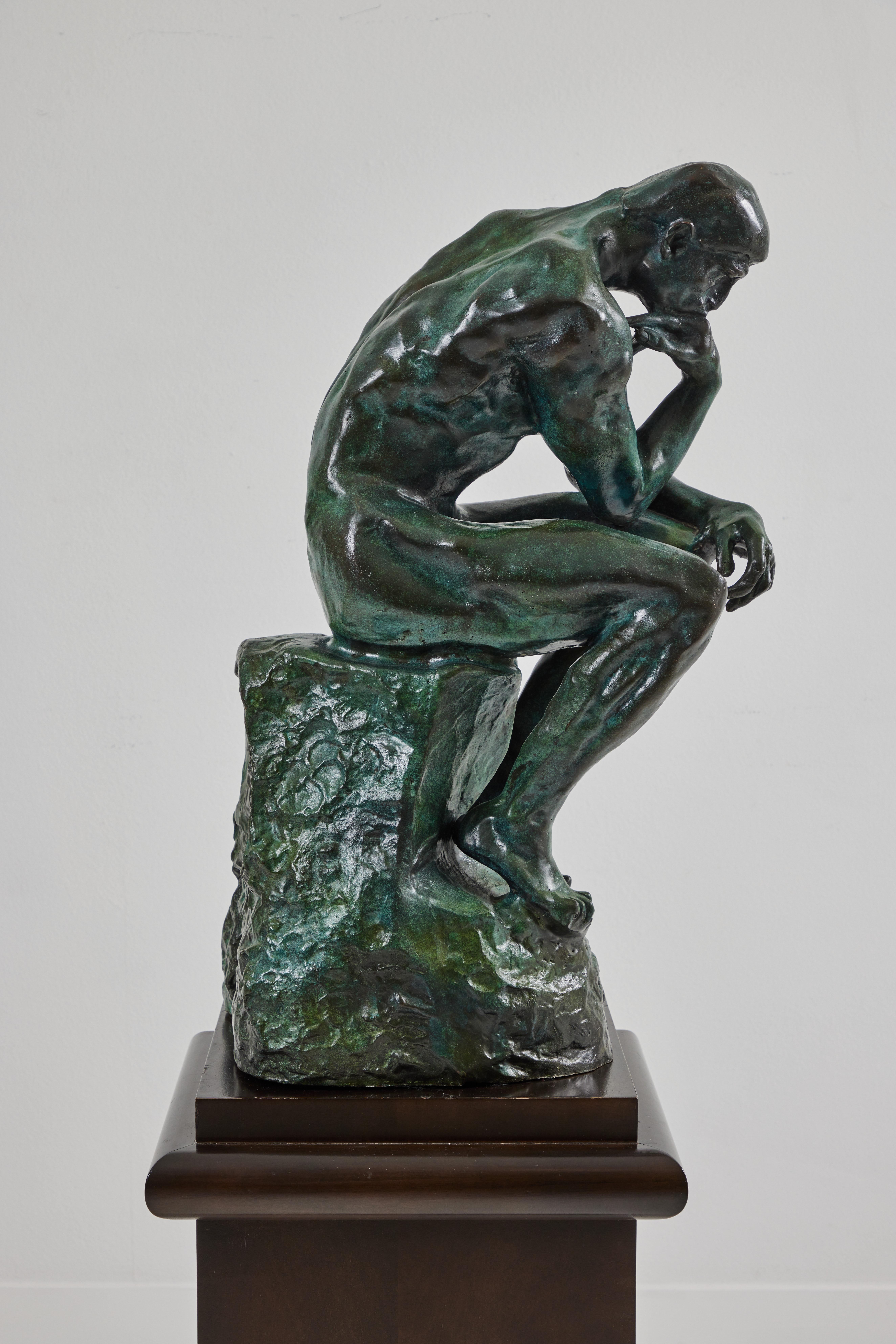20th Century Large Bronze Cast of Auguste Rodin's Le Penseur 