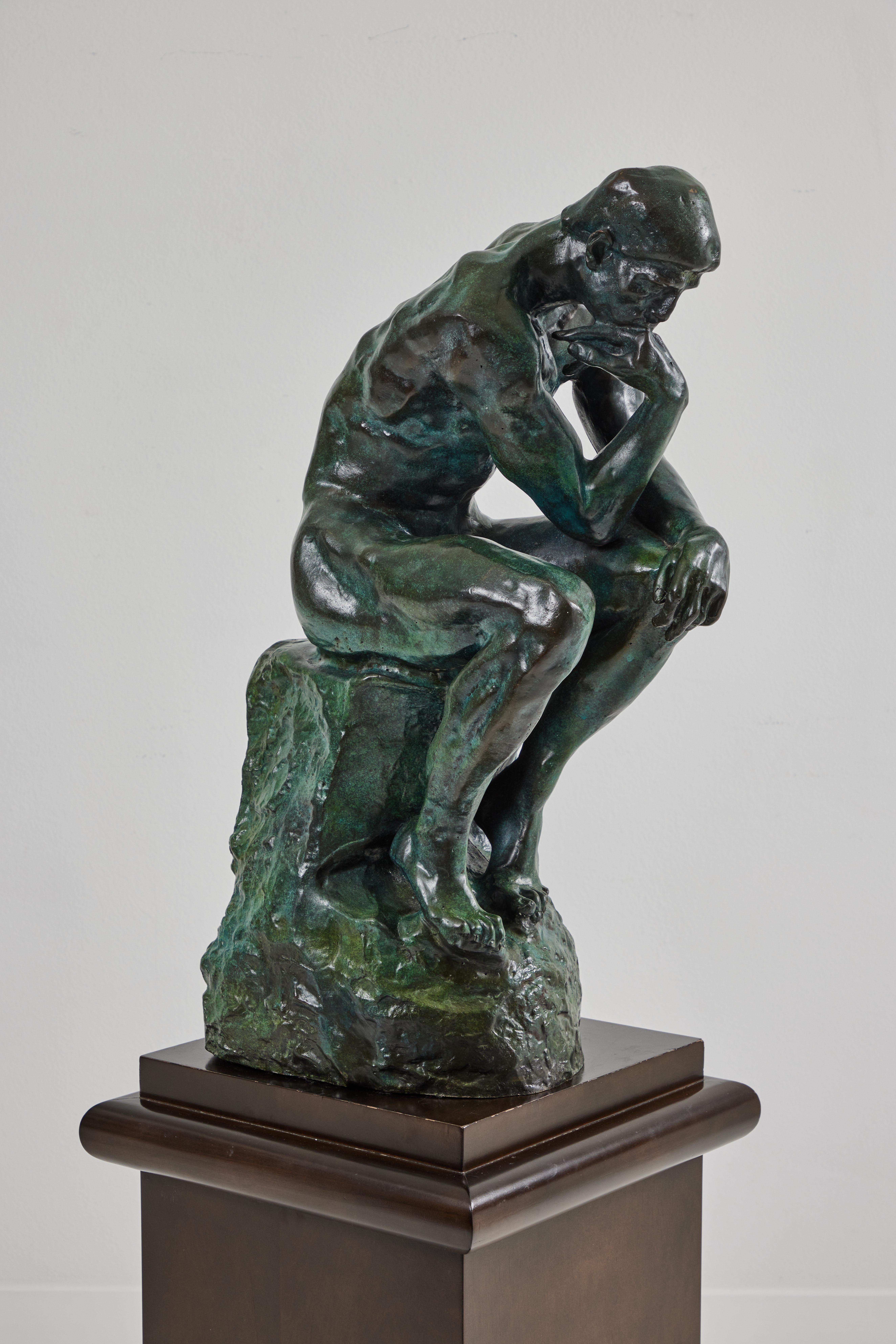 Grande fonte de bronze du Penseur « Le Penseur » d'Auguste Rodin Bon état à Palm Desert, CA