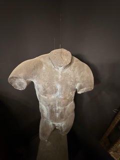 A Large Bronze Torso