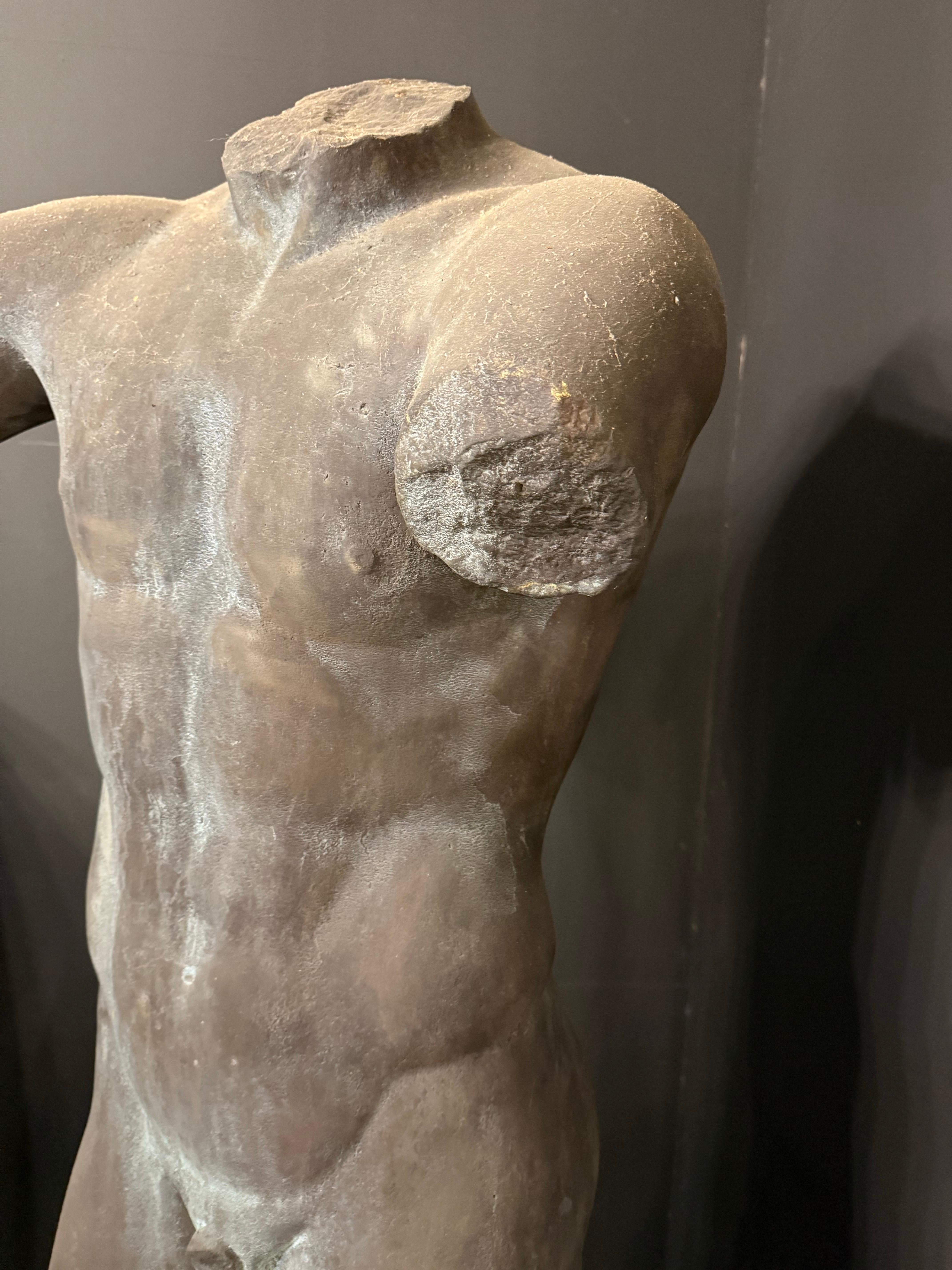 XXI secolo e contemporaneo Un grande torso di bronzo in vendita