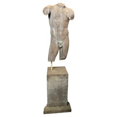 A Large Bronze Torso