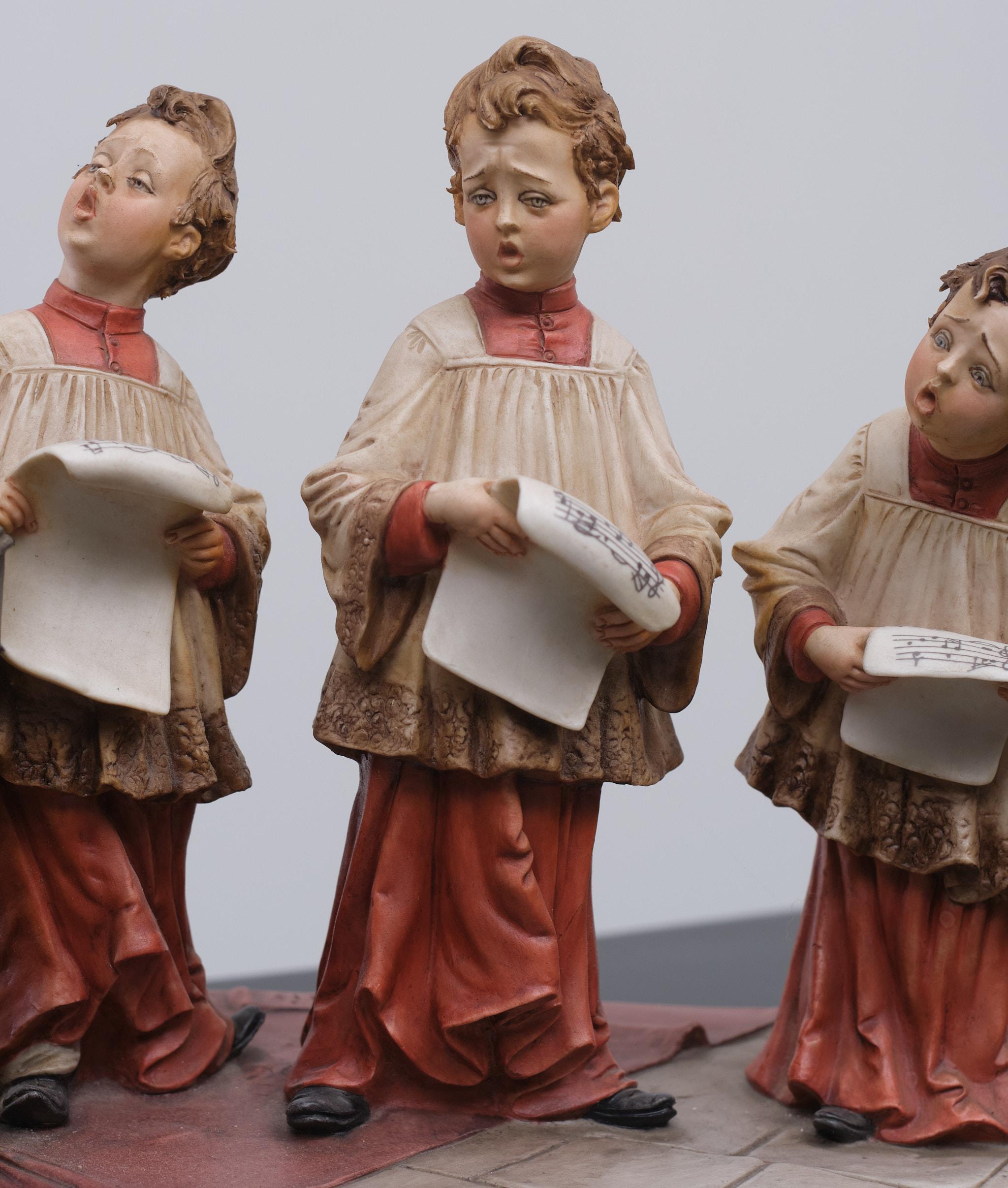 Italian Large Capodimonte Porcelain Figure Group Schola Cantorum, ''The Choirboys'' For Sale