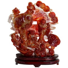 Large Carnelian Agate "Heavens" Group, Chinese