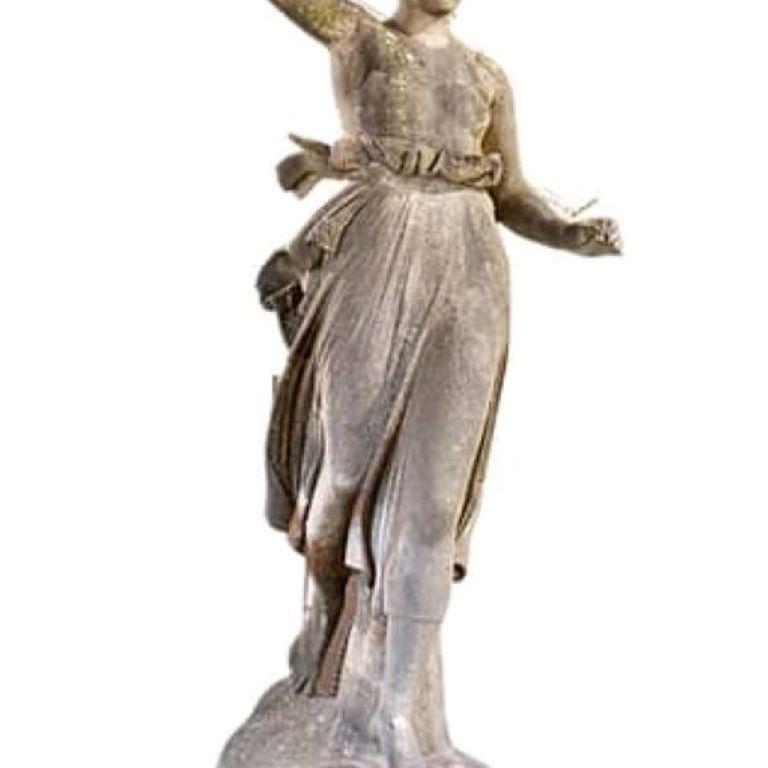 Large Carrara Marble Statue of Hebe, After Antonio Canova, circa 1850 In Good Condition For Sale In Donhead St Mary, Wiltshire