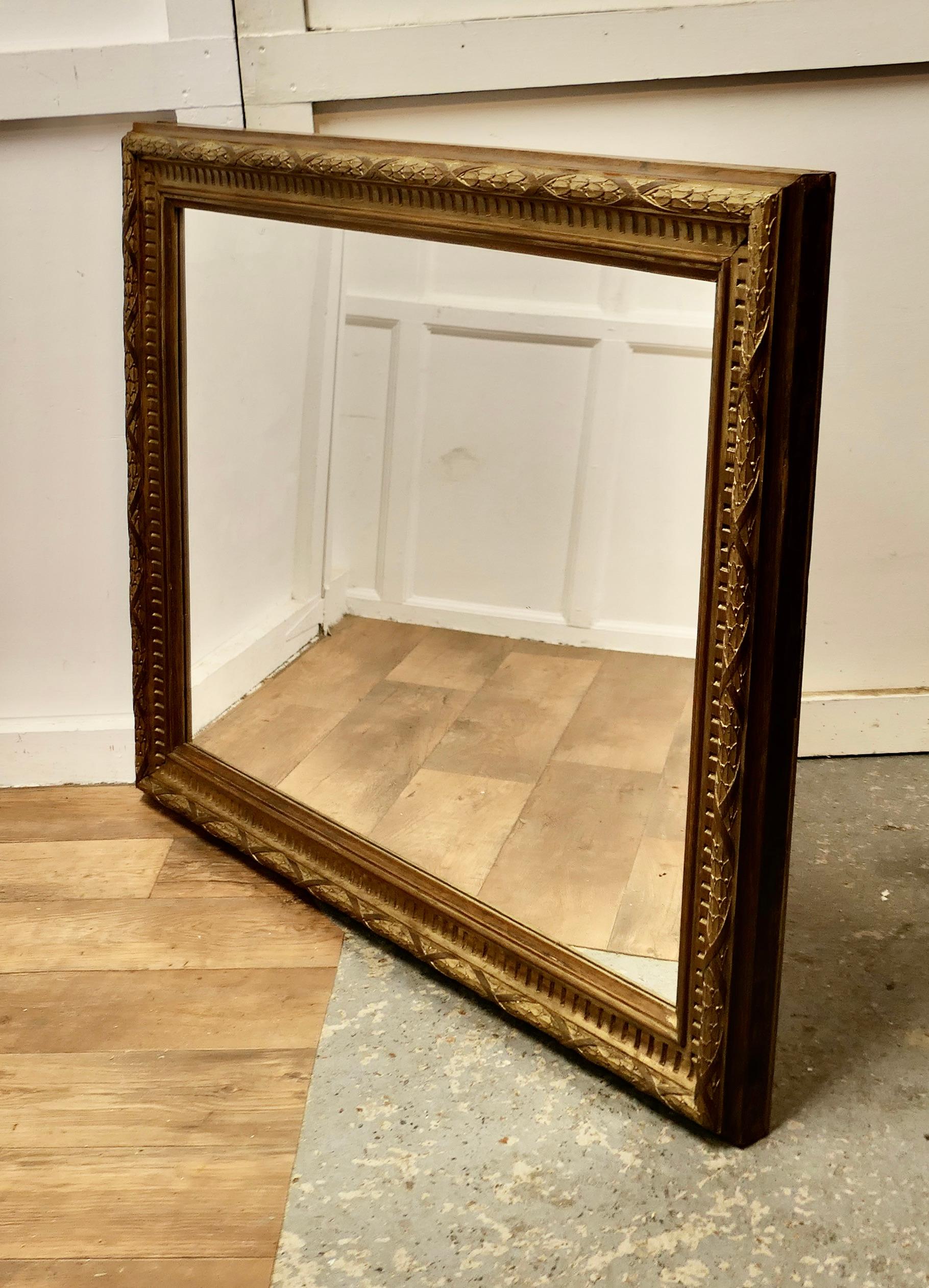 A Large Carved Oak and Gilded Wall Mirror  A very unusual piece  For Sale 5