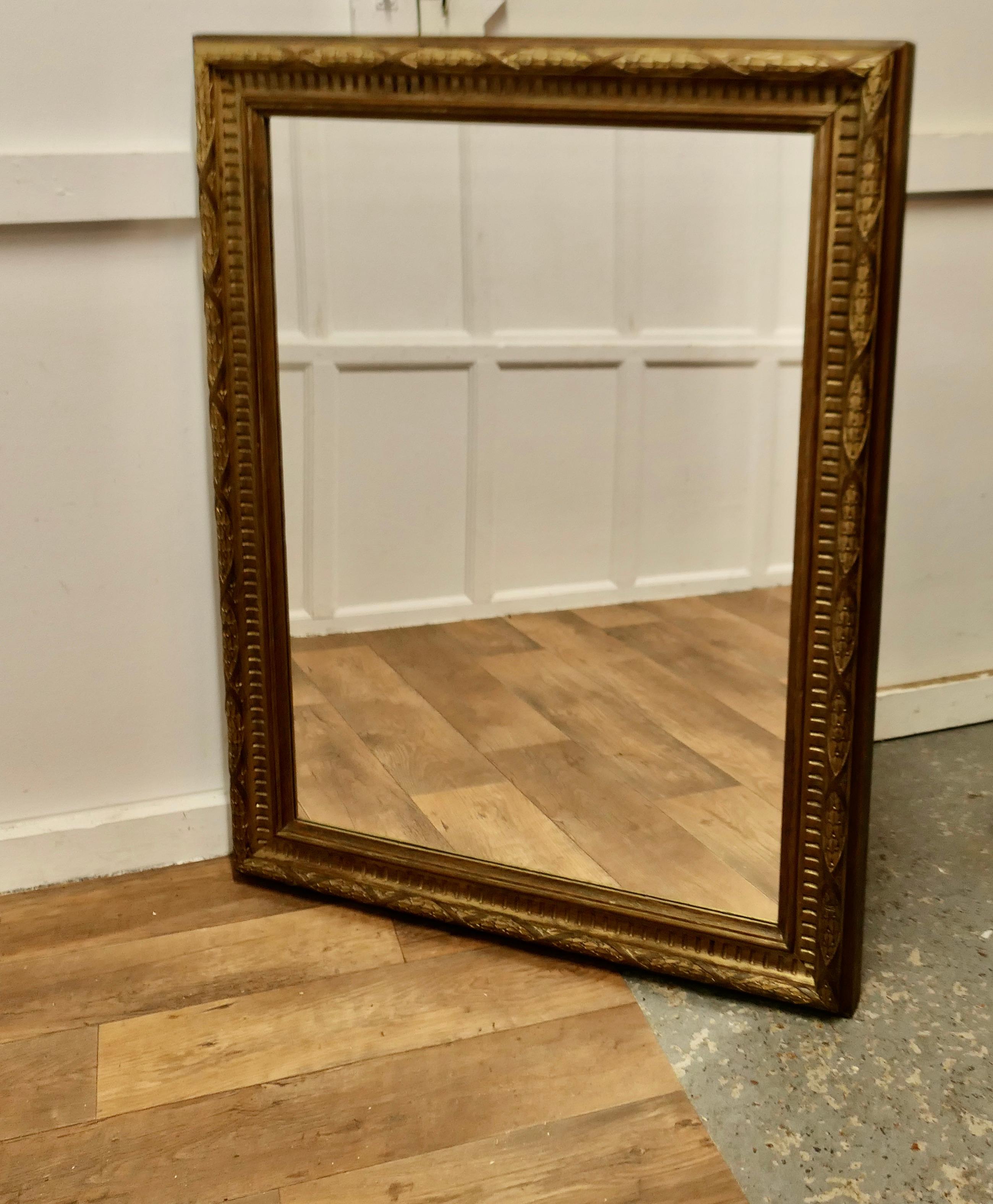 A Large Carved Oak and Gilded Wall Mirror  A very unusual piece  For Sale 7