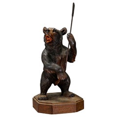 Large Carved Standing Bear, Brienz, 1933