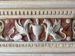 A Large Carved Wood & Gesso Fireplace by Gillows of London & Lancaster