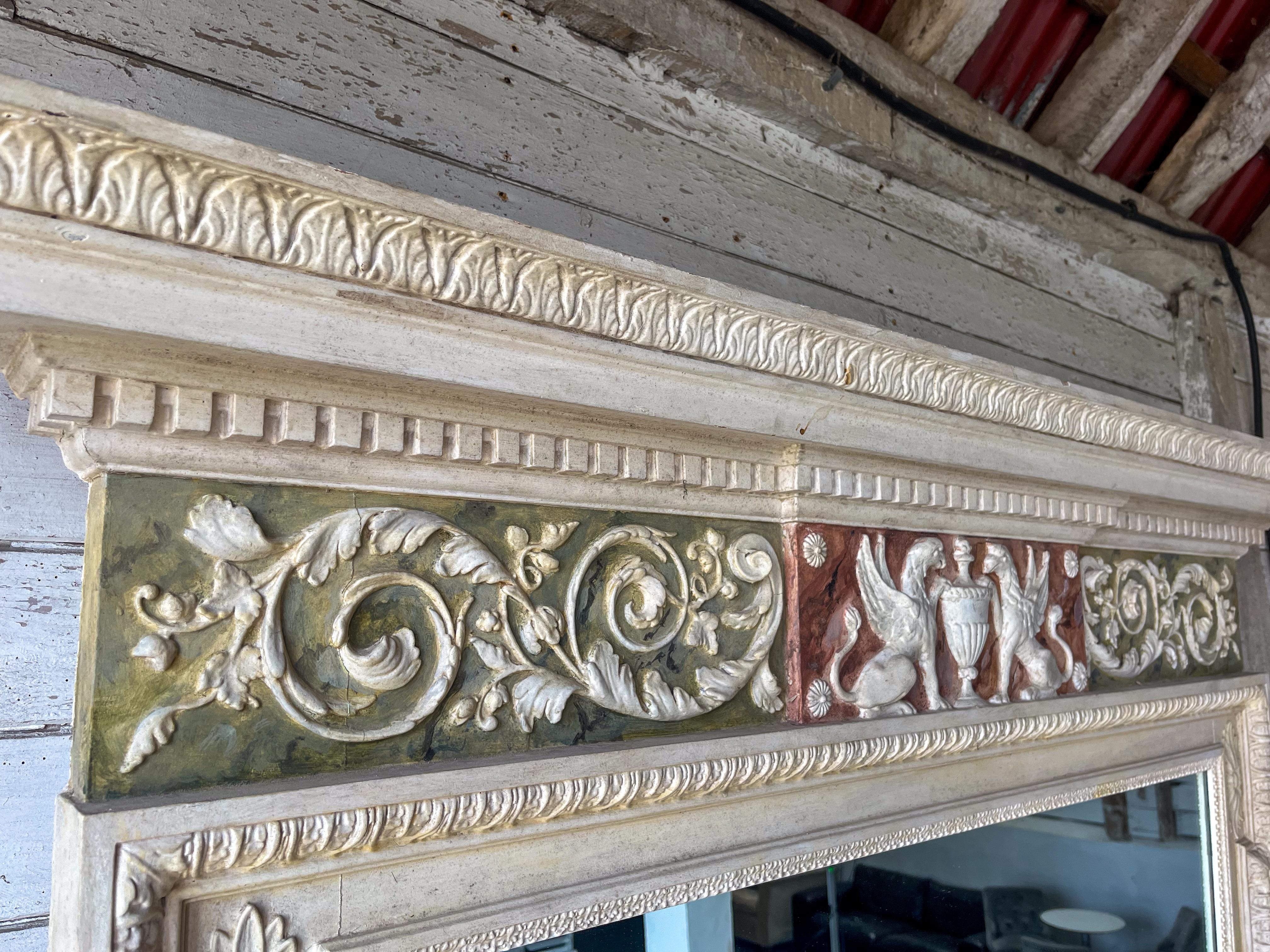 Néoclassique Grande cheminée sculptée en bois et gesso de Gillows of London & Lancaster en vente