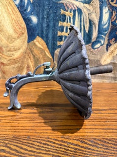 A Large Cast Bronze FW Spout with Large Florette and Scolop Pattern