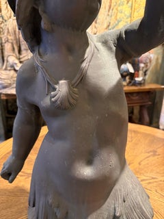 A Large Cast Bronze Triton Riding on a Turtle, Plumbed as a Fountain