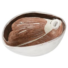 Un grand bol à fruits en céramique de Mado Jolain, vers 1960
