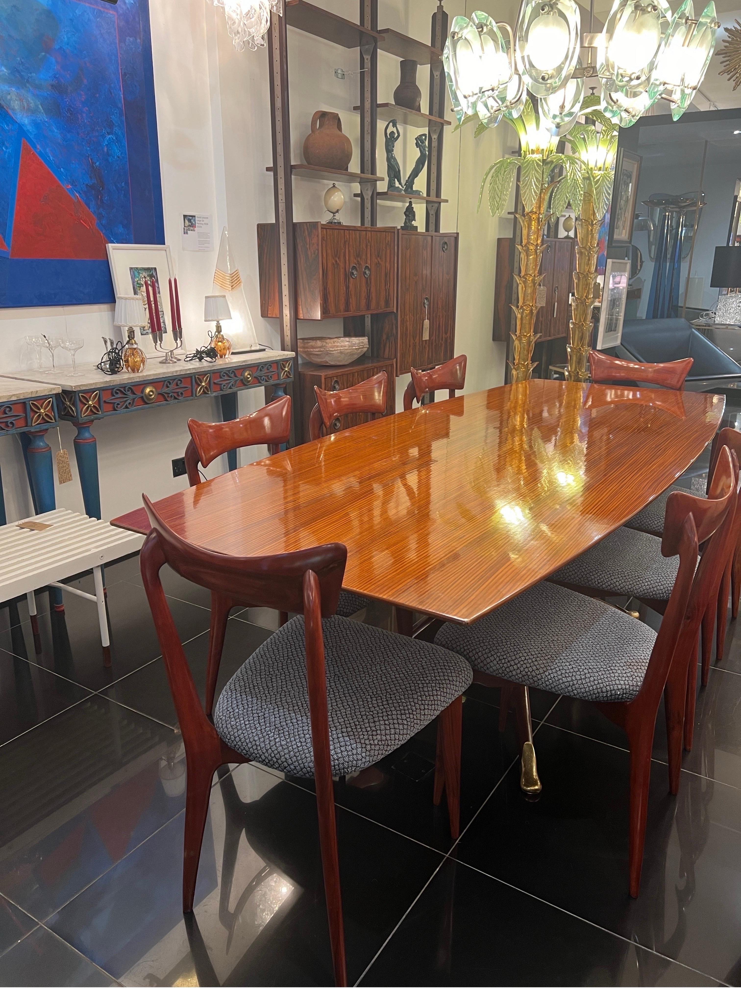 A large cherrywood dining table by Melchiorre Bega  For Sale 4