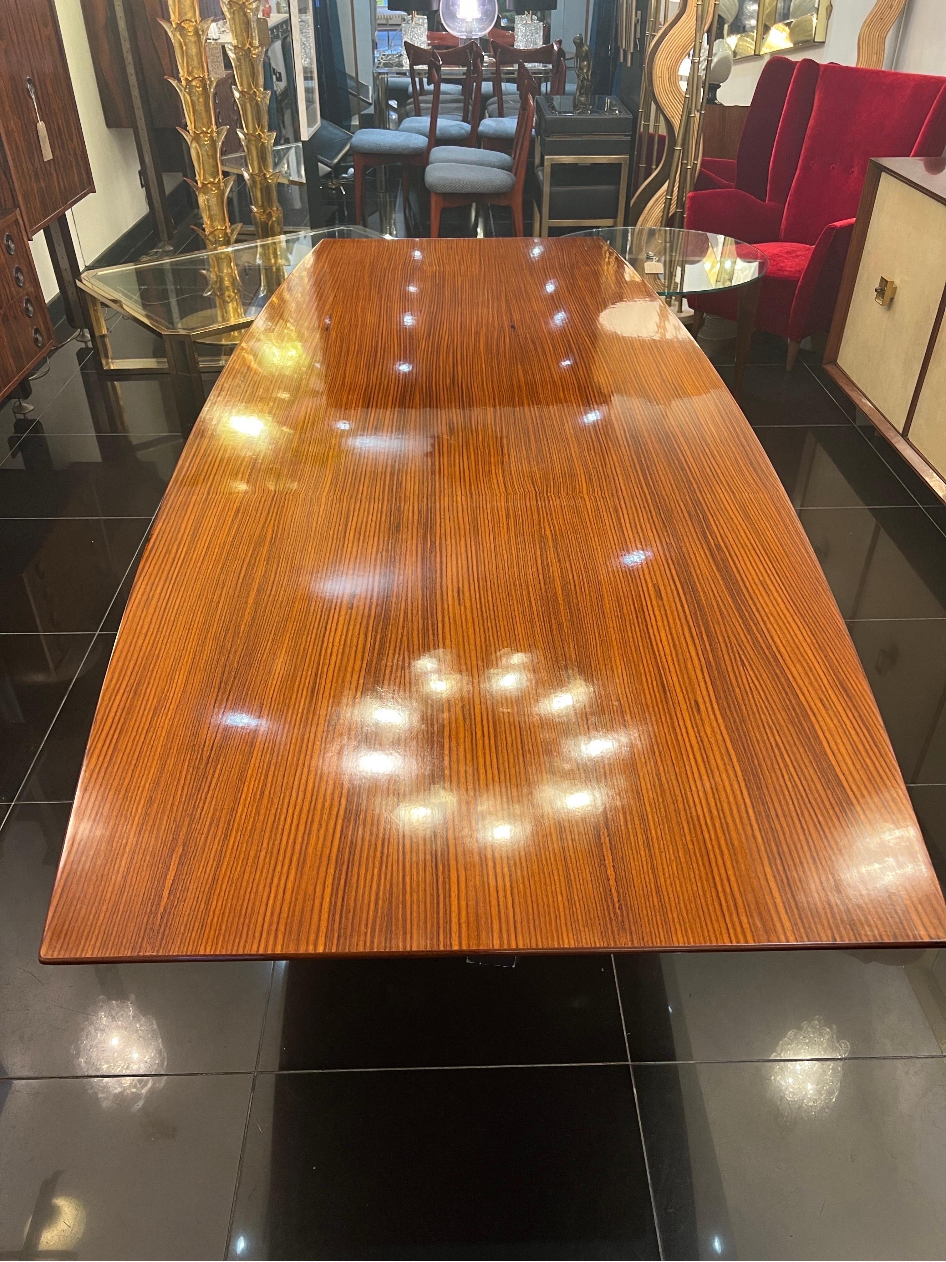A large cherrywood dining table by Melchiorre Bega  For Sale 3