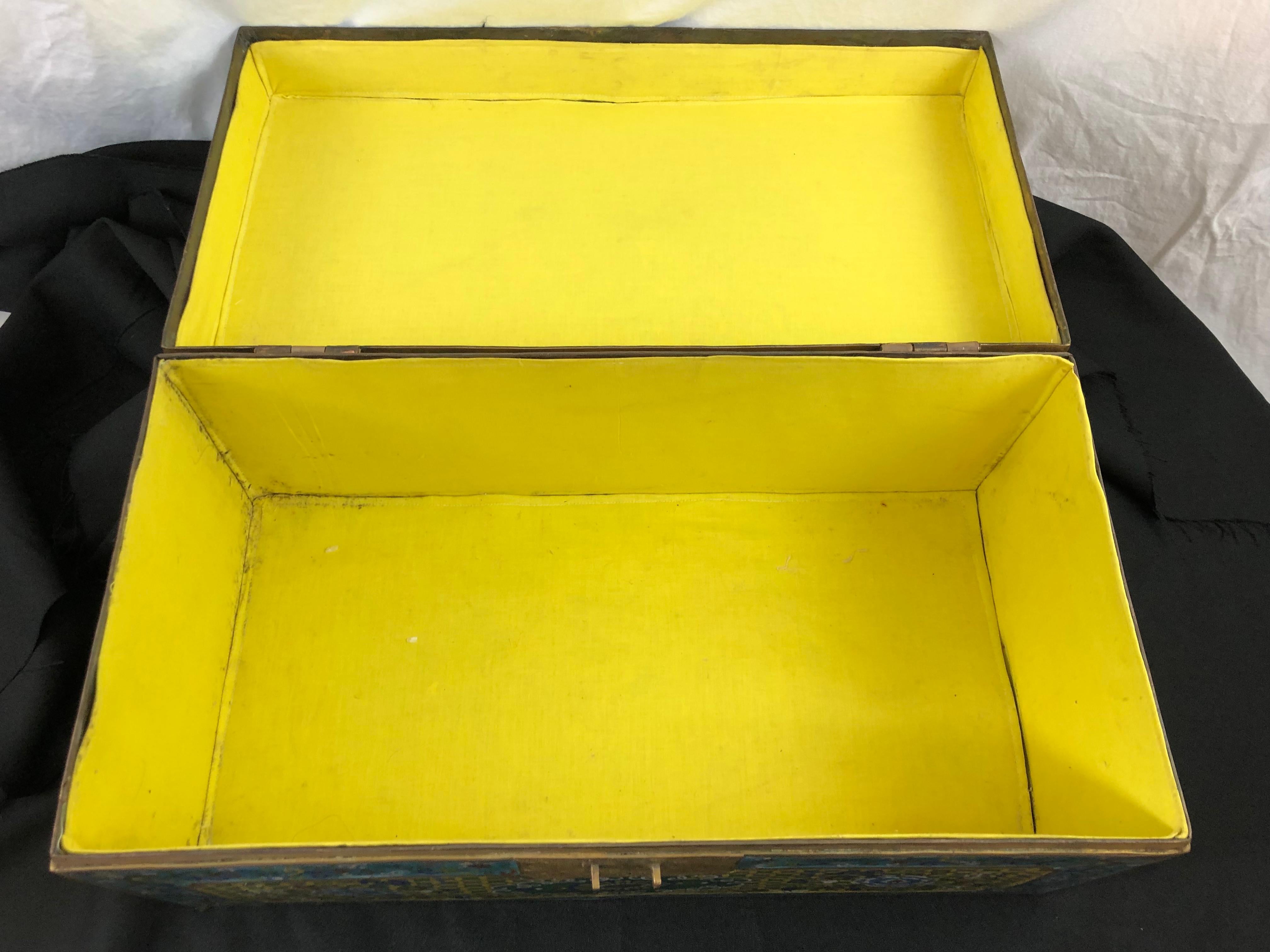Large Chinese Cloisonne Trunk or Box 5