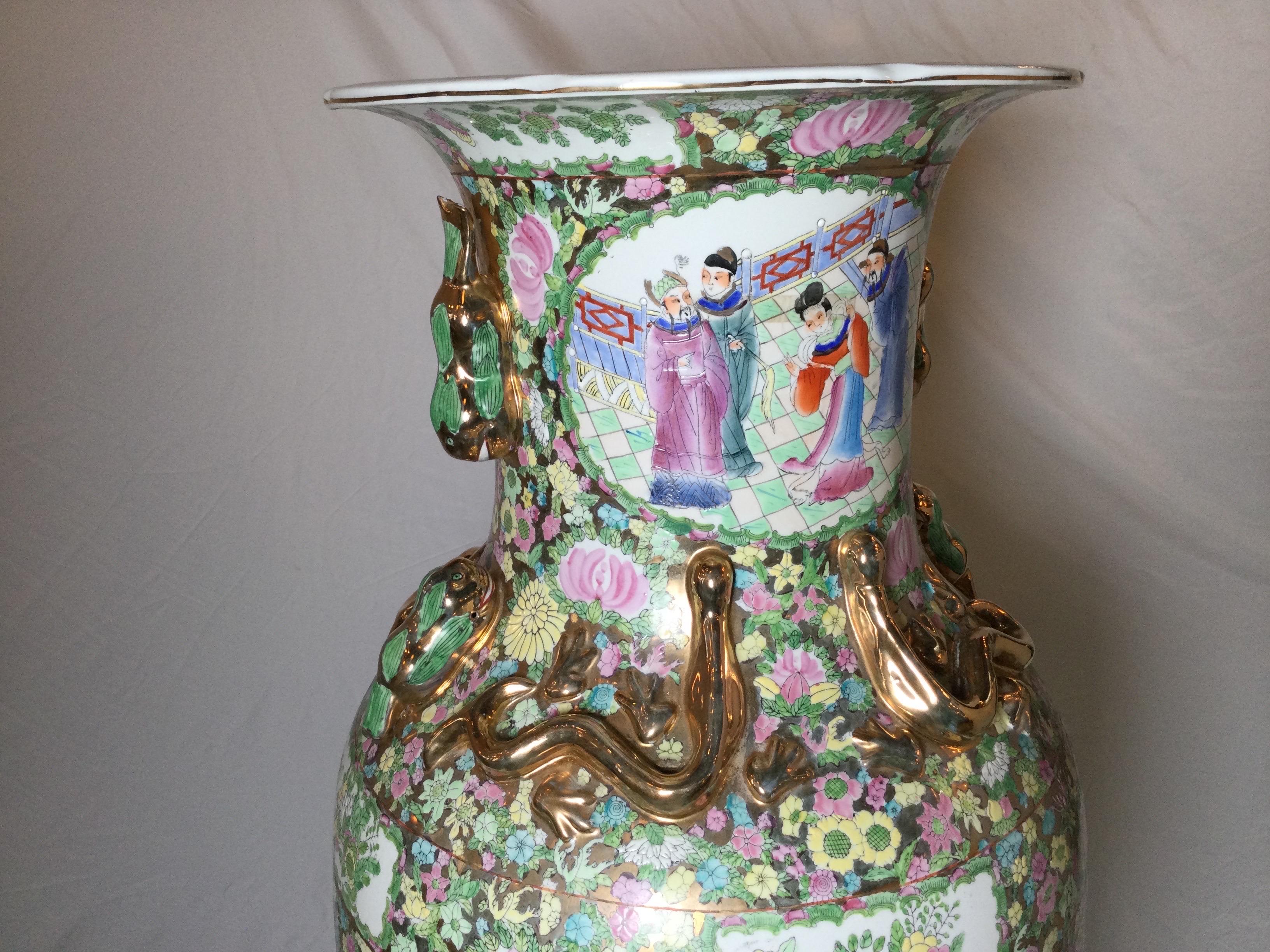 20th Century Large Chinese Porcelain Place Vase
