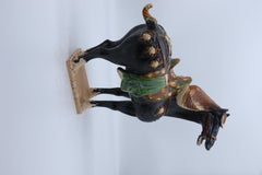 Large Chinese Tang Dynasty Style Sancai Glazed Pottery Horse, circa 1930
