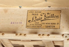 A large classic Louis Vuitton steamer trunk