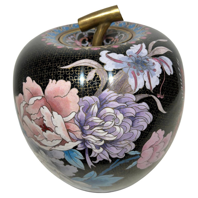 Large Cloisonné Ginger Jar For Sale at 1stDibs