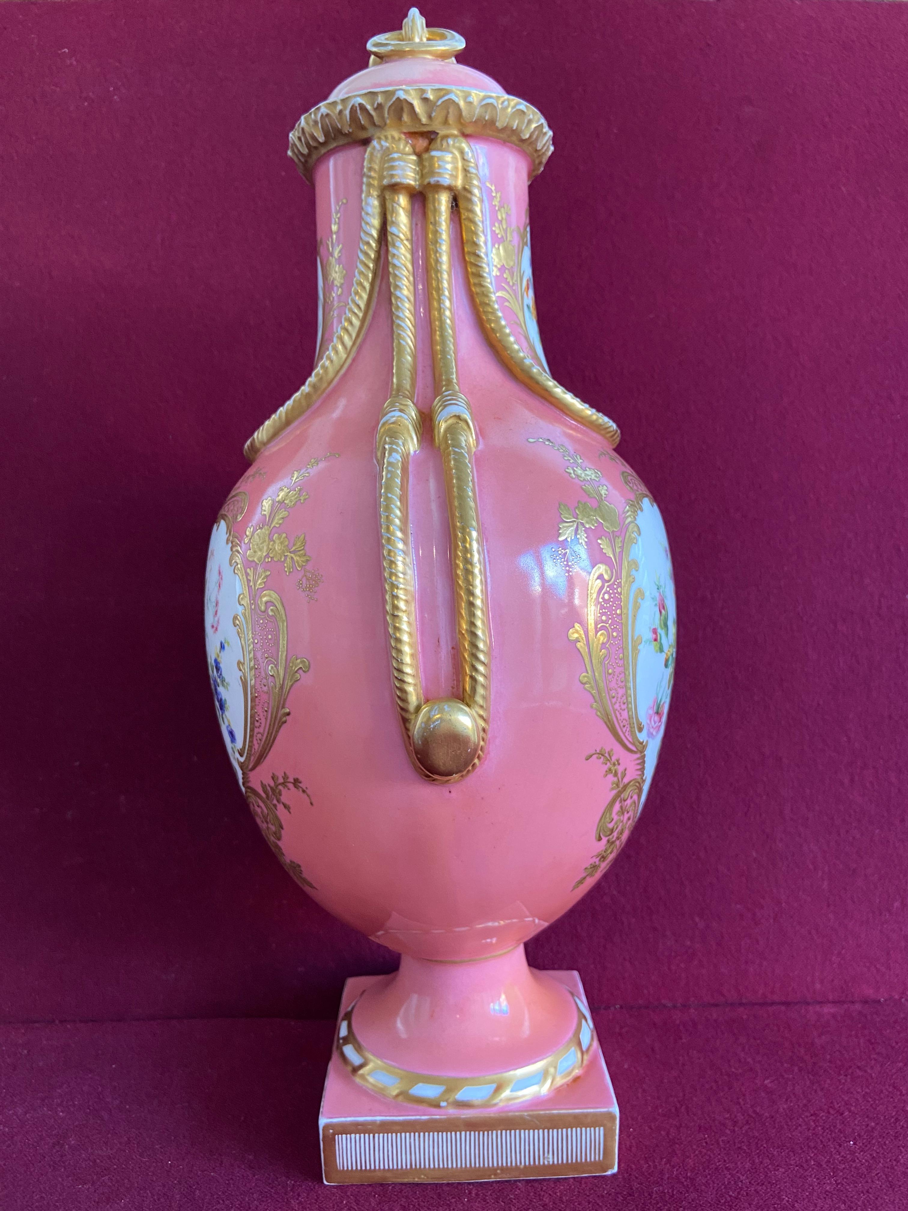 Large Coalport 'Coalbrookdale' Vase Decorated by William Cook C.1855 In Good Condition In Exeter, GB