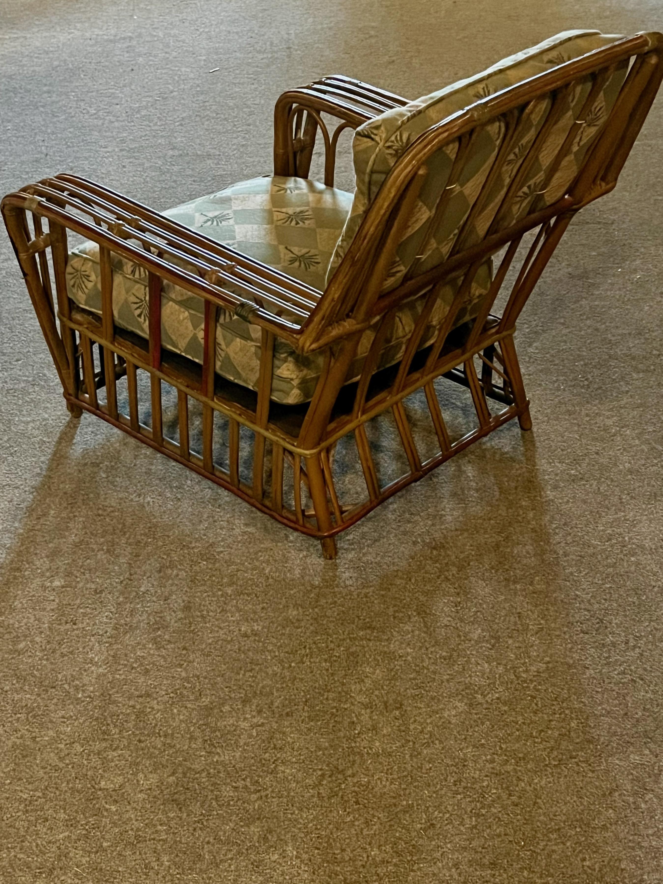 Una gran comodidad  Sillón de ratán estilo Art Déco en venta 2