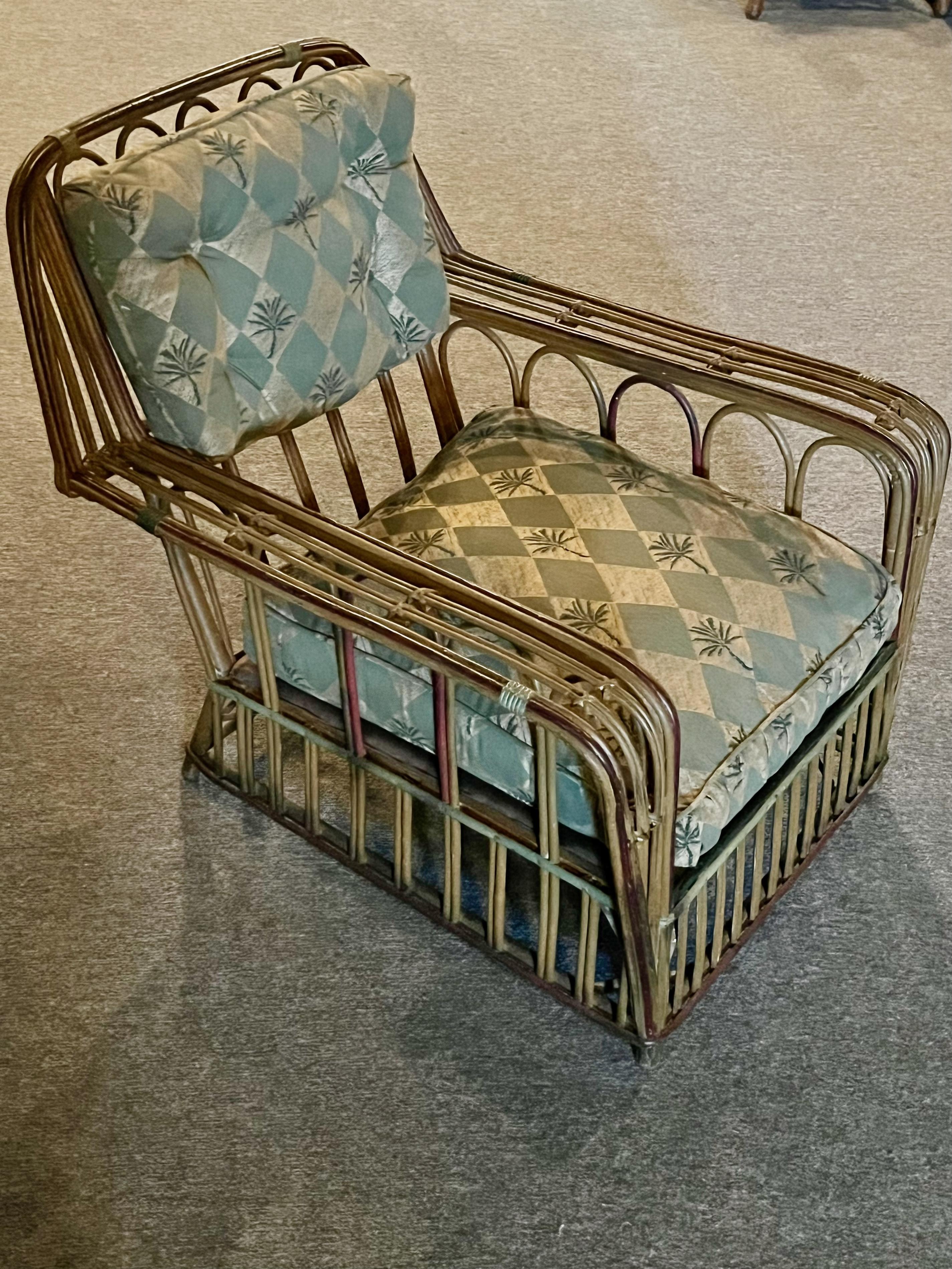 Una gran comodidad  Sillón de ratán estilo Art Déco Art Decó en venta