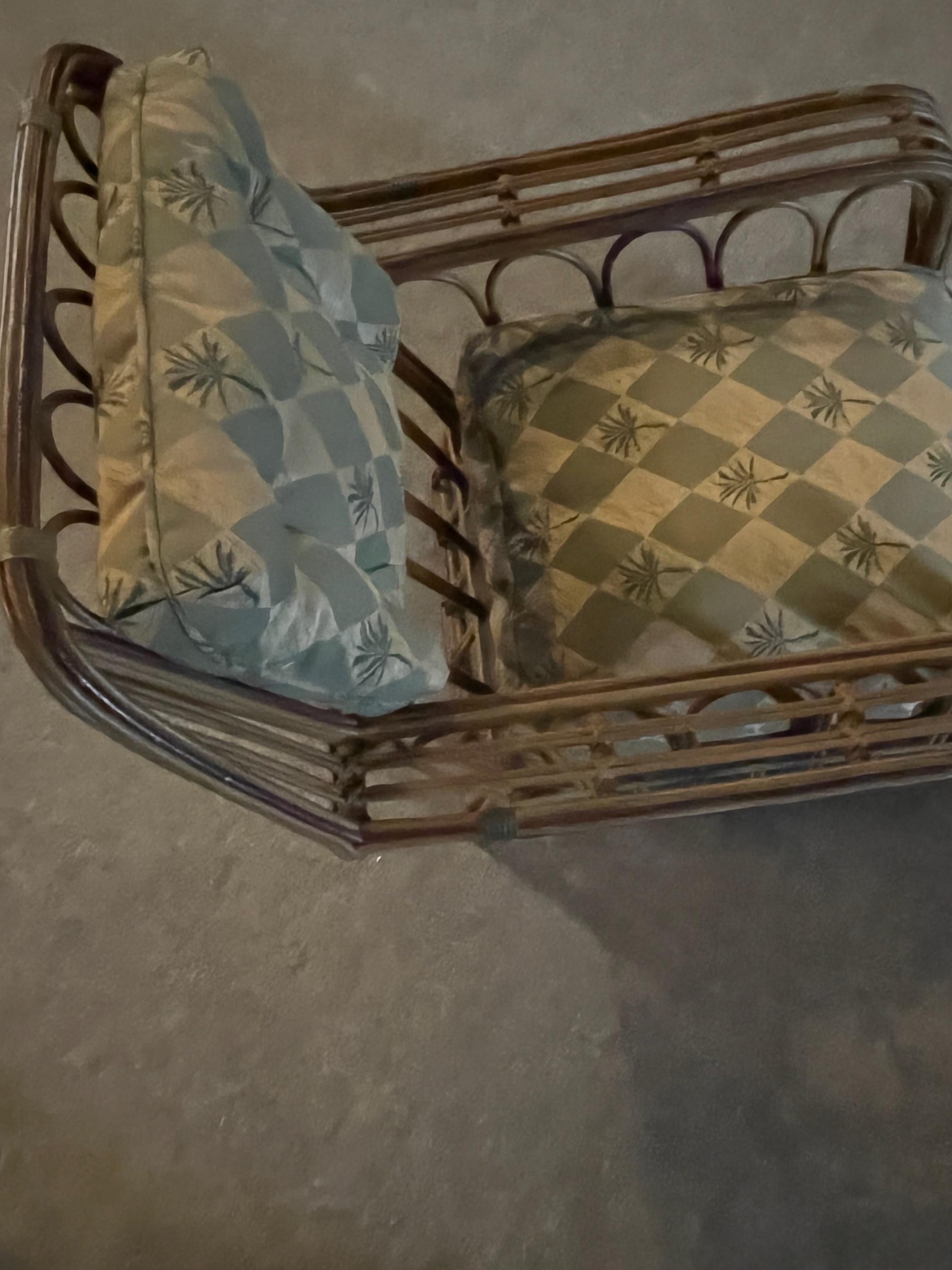 Una gran comodidad  Sillón de ratán estilo Art Déco Tapicería en venta