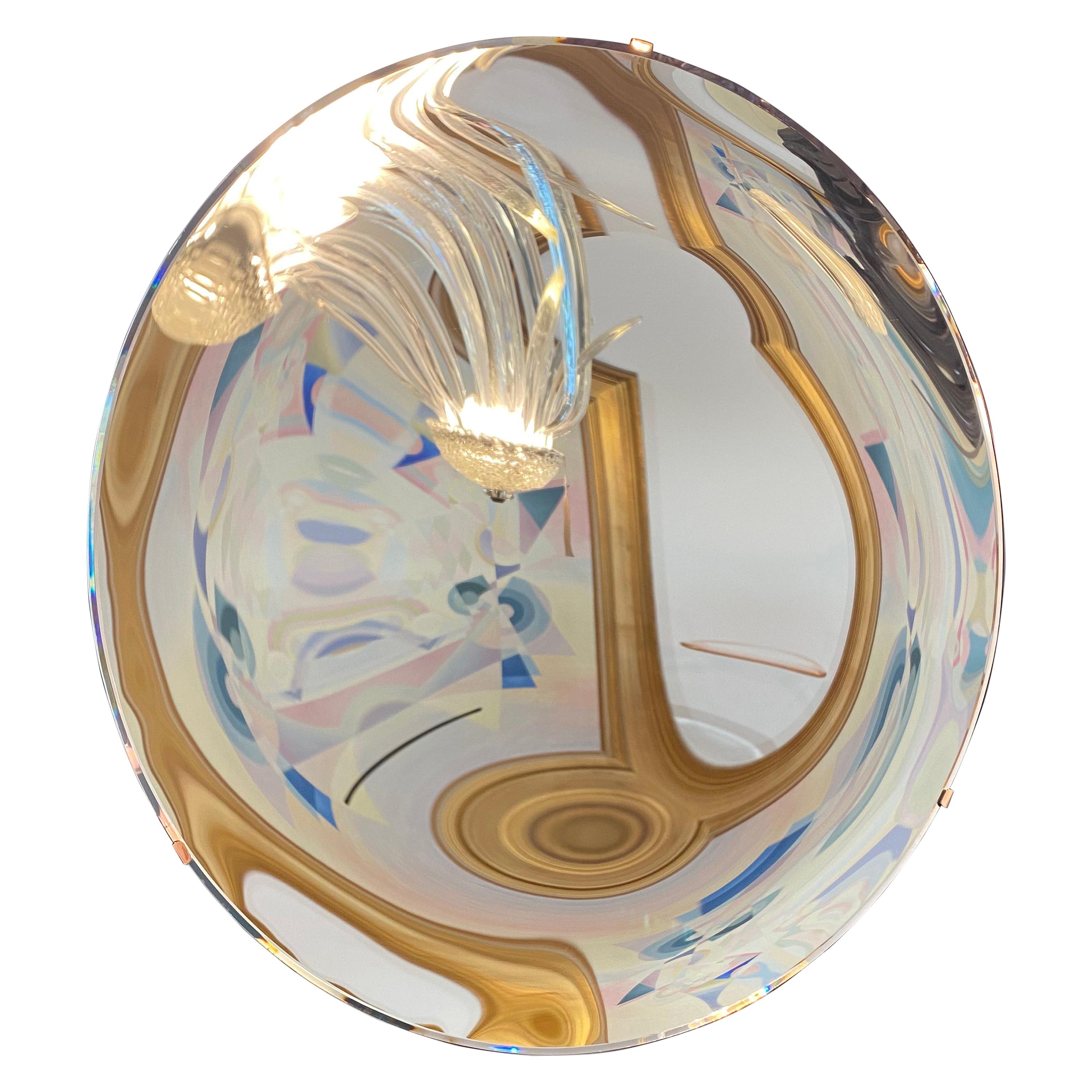 Large Concave Art Mirror