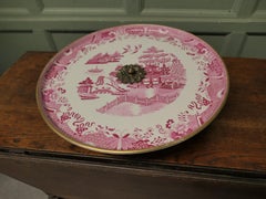 A Large Copeland Willow Pattern Lazy Susan A superb large dinner party size
