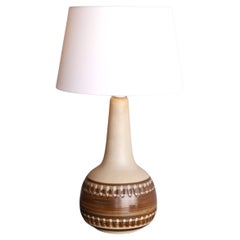 A large Danish Mid-century modern Pottery Table Lamp from Søholm, 1970s