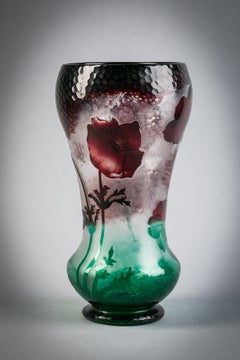 Large Daum Nancy Cameo Vase, circa 1900