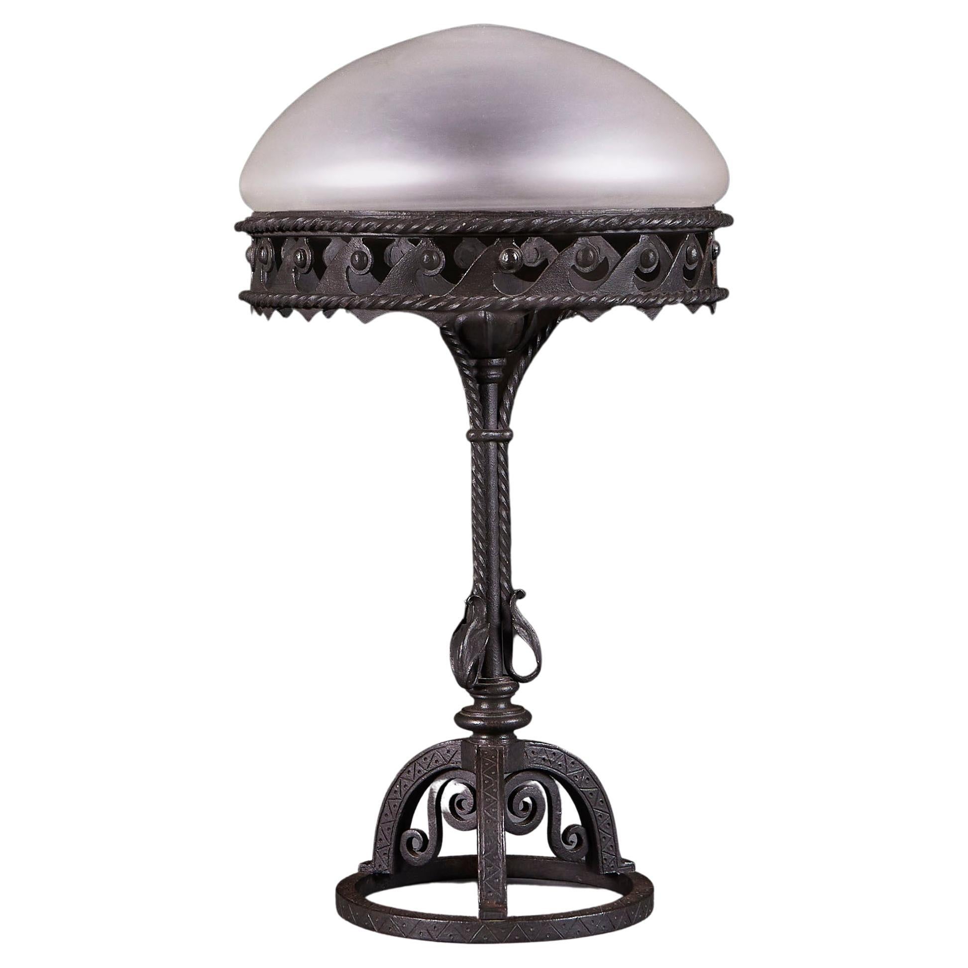 Grande lampe de bureau de Louis Majorelle  en vente