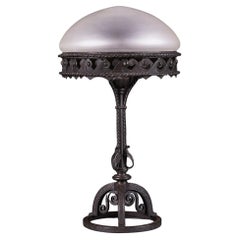 Antique A Large Desk Lamp by Louis Majorelle 
