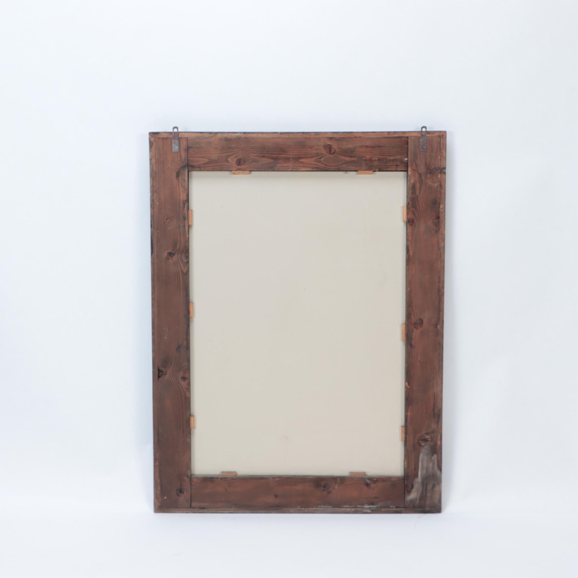 A Large Dutch style ebonIzed frame with ripple carving. Circa 1940. 1