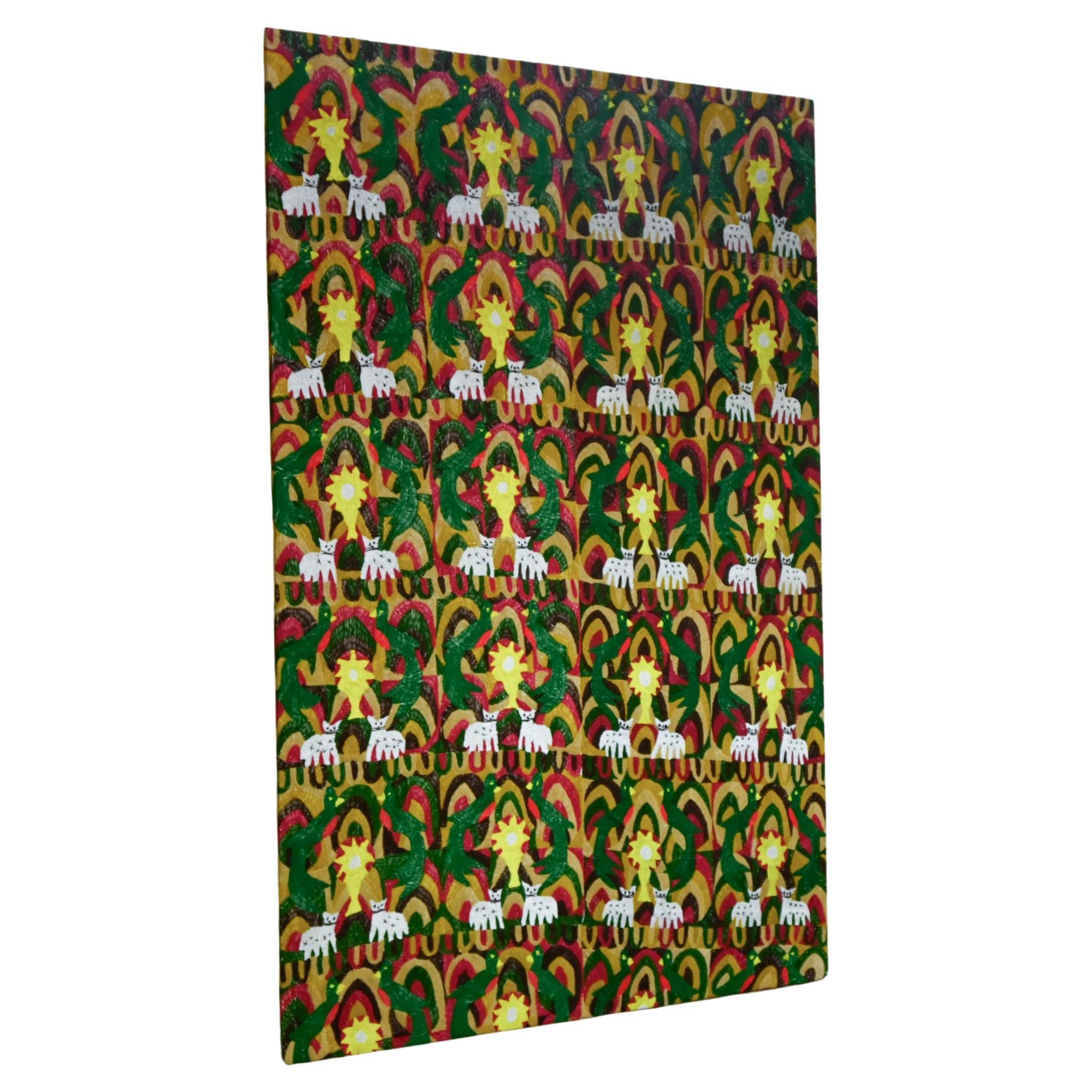 A large Early 20th Century Woven Tapestry - Central America