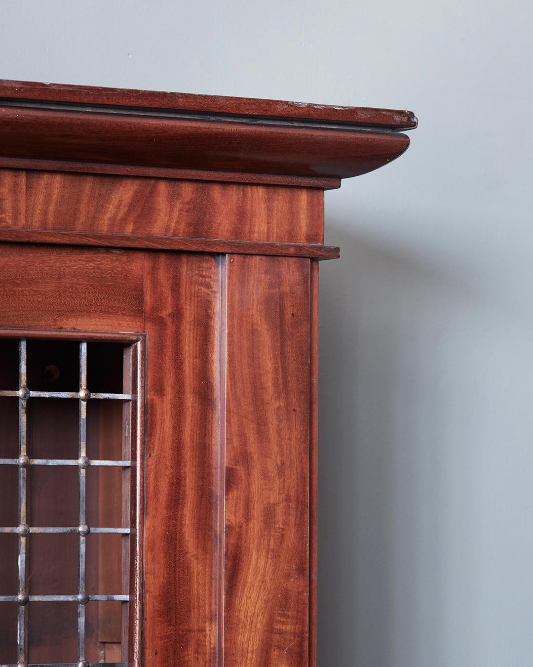19th Century A Large Early Nineteenth Century Mahogany Architectural Bookcase