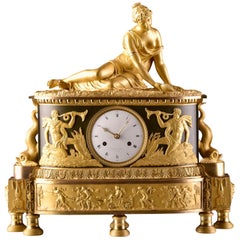 Large Empire Mantel Clock, Goddess of the Sea "Venus" - Bazile-Charles Le Roy