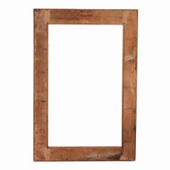 Ein großer englischer geschnitzter Kiefernholzrahmen, um 1880