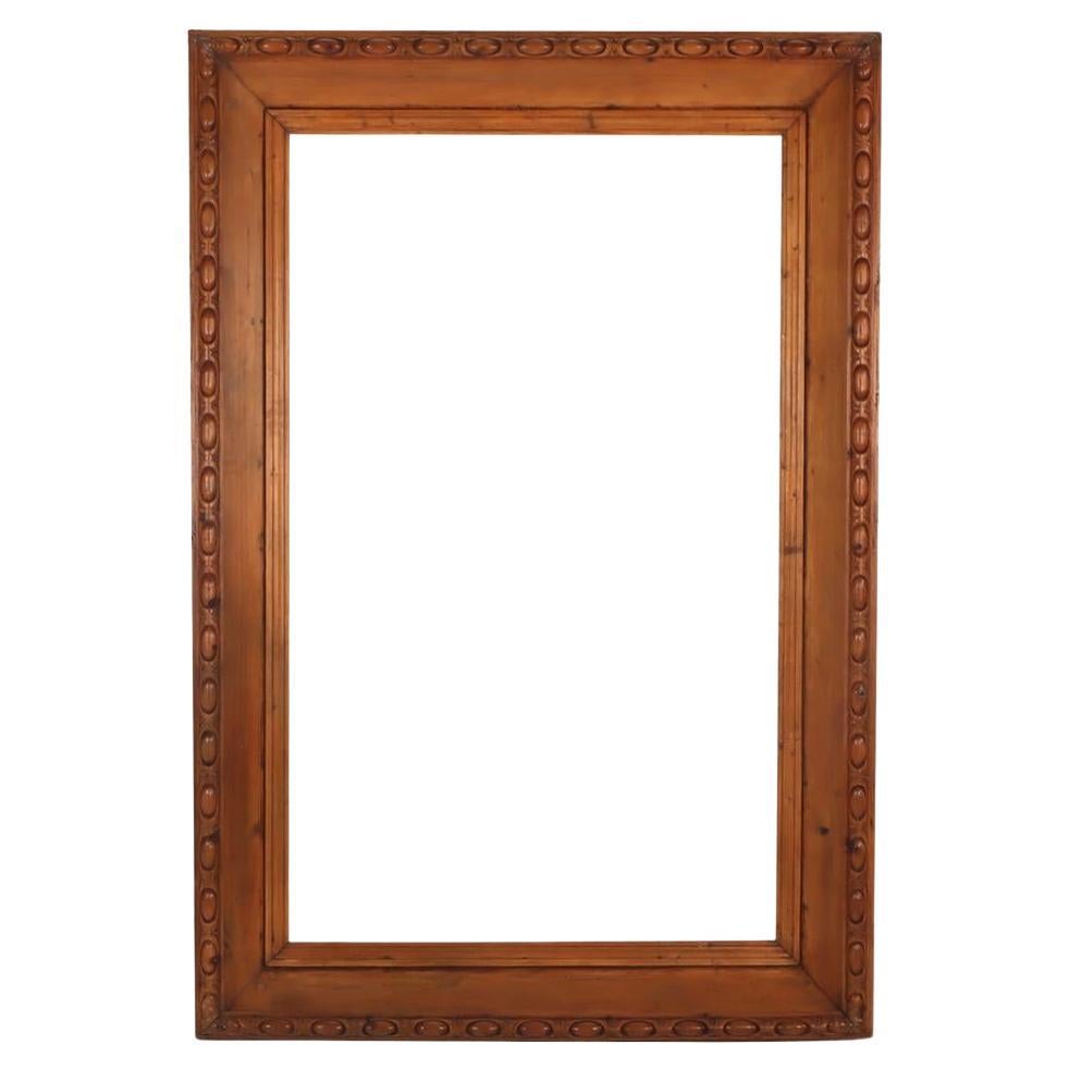 A large English carved pine frame, C. 1880