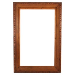 A large English carved pine frame, C. 1880