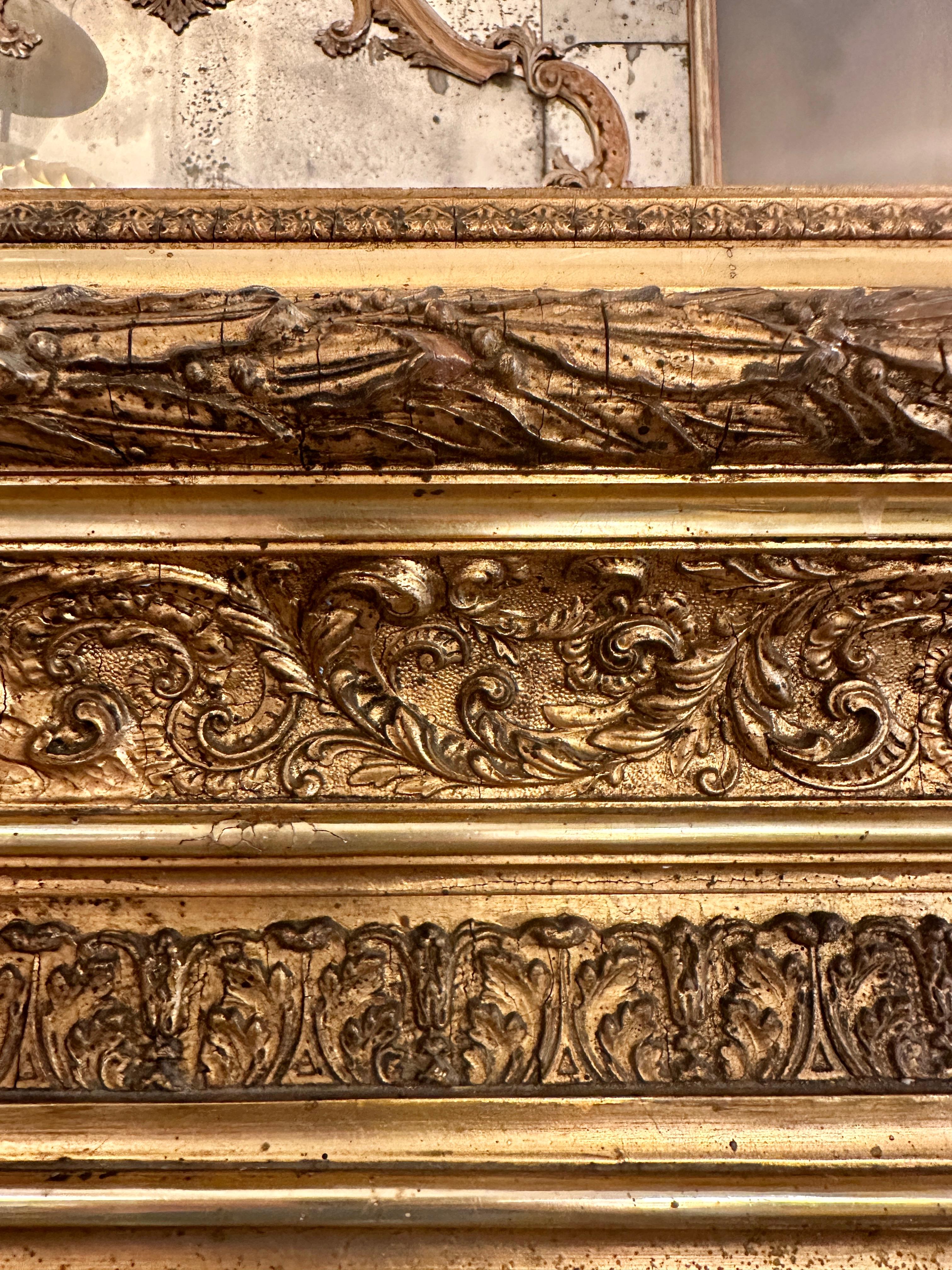 A Large English Regency Gilt  Pier Mirror For Sale 6